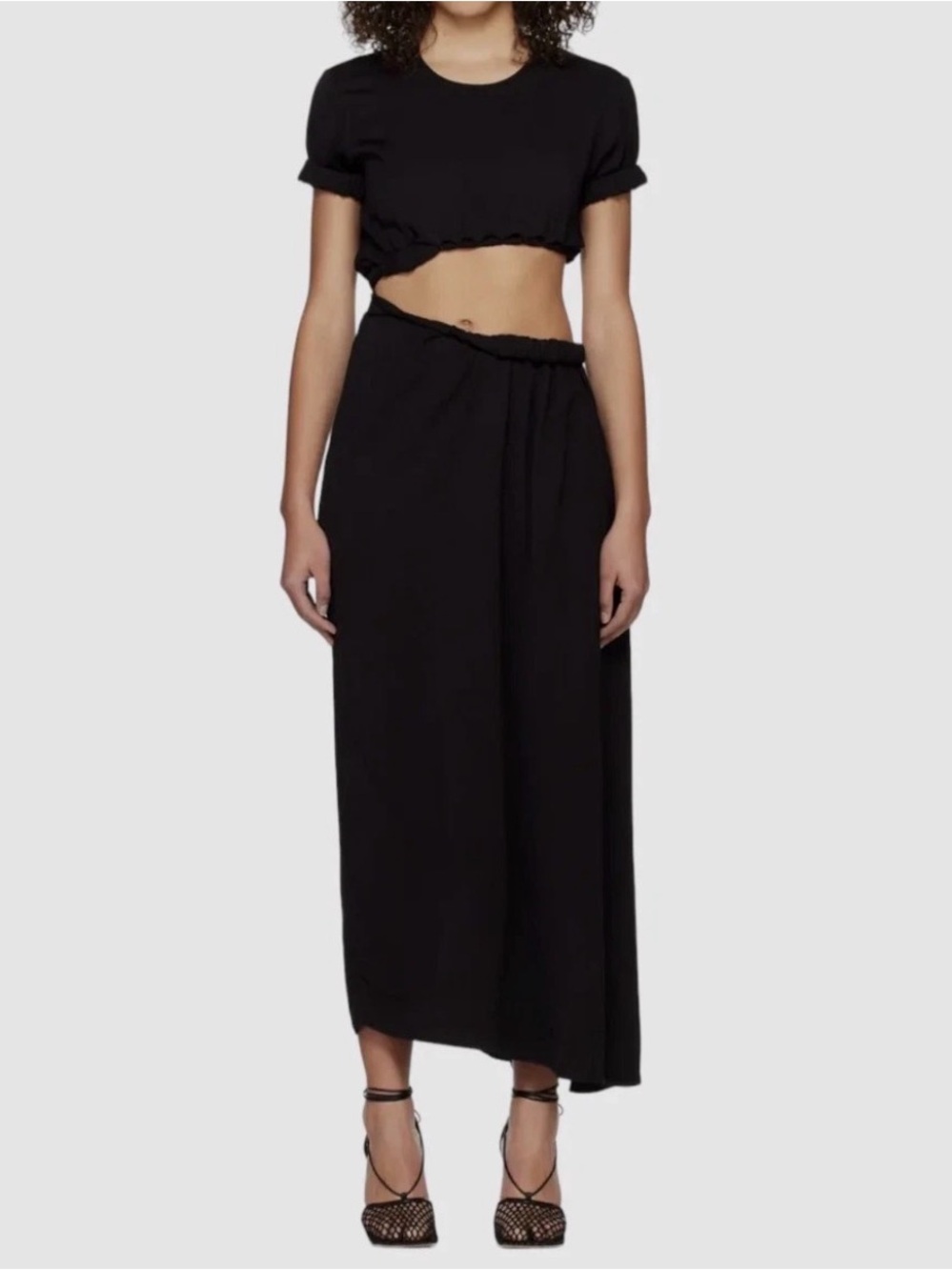 Christopher Esper Roll Sleeve Tee Dress in Black - Sz US 10 / AUS 14. NWT